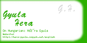 gyula hera business card